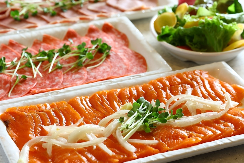 朝食ビュッフェ