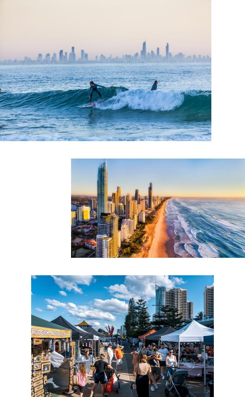 サーファーを呼び寄せるビーチ、サーファーズ パラダイス